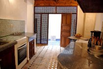 Kitchen of Dar Ben Safi, Fes, Morocco