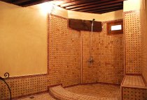 Shower in 2nd Bathroom of Dar Ben Safi, Fes, Morocco