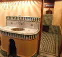 One of the Bathrooms of Dar Ben Safi, Fes, Morocco