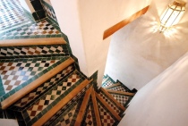 Photo of Dar Jnane, Stairway to Second Floor, Fes, Morocco